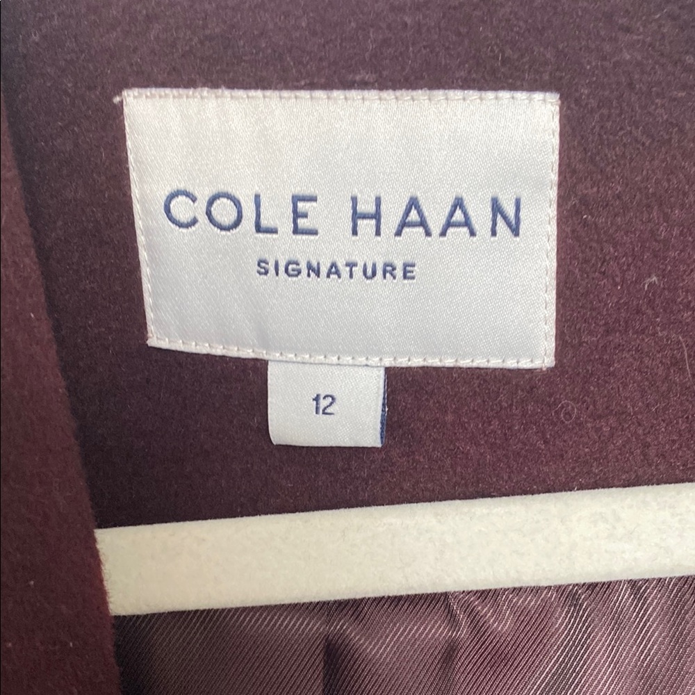 Cole Haan Signature Coat - Burgundy size 12. Perfect confition.